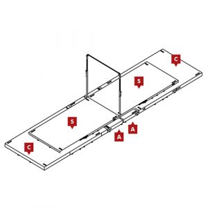 FIG Competition Horizontal Bar Mat Configuration