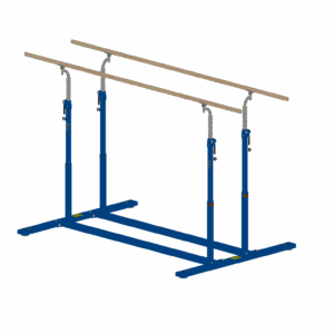 Drawing of AAI EVO-Elite parallel Bars with Lever Locks